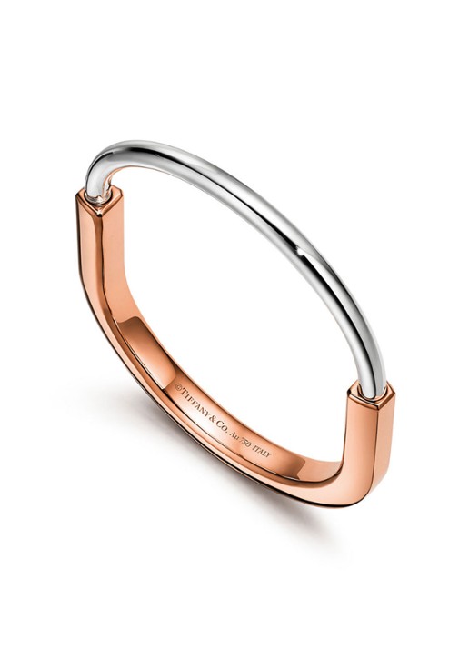 Tiffany & Co. Tiffany Lock bangle van 18 karaat rosé- en witgoud 78990 - voorkant 8 undefined