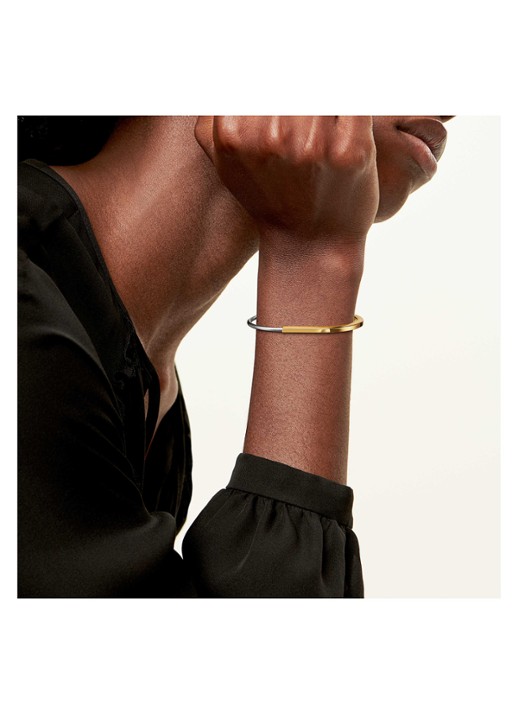 Tiffany & Co. Tiffany Lock bangle van 18 karaat wit- en geelgoud 82984 - achterkant 6 undefined