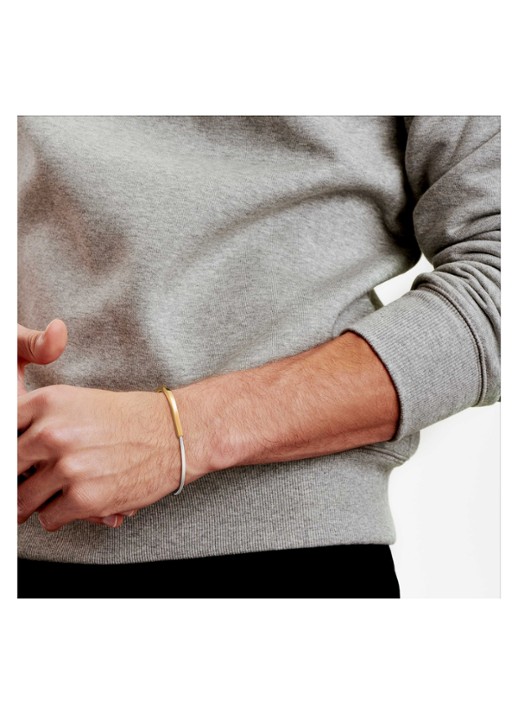 Tiffany & Co. Tiffany Lock bangle van 18 karaat wit- en geelgoud 82984 - detail 2 undefined