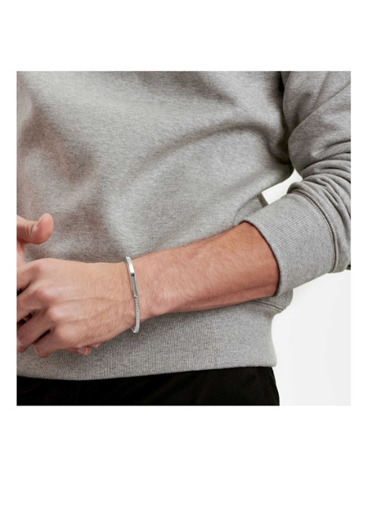 Tiffany & Co. Tiffany Lock bangle van 18 karaat witgoud met diamant 57708 - detail 4 undefined
