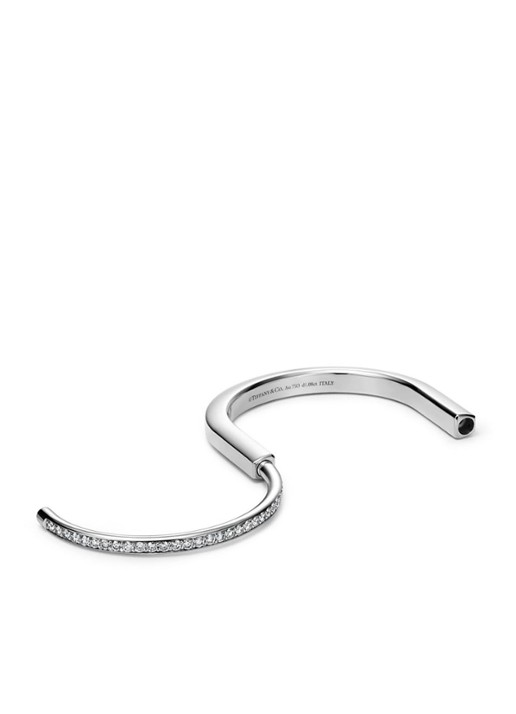 Tiffany & Co. Tiffany Lock bangle van 18 karaat witgoud met diamant 57708 - detail 6 undefined