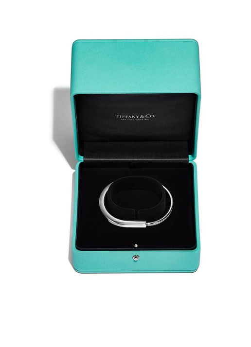 Tiffany & Co. Tiffany Lock bangle van 18 karaat witgoud met diamant 57708 - detail 8 undefined