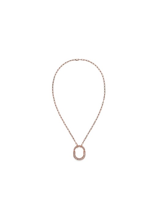 Tiffany & Co. Tiffany Lock ketting van 18 karaat roségoud met diamant 77314 - detail 2 undefined