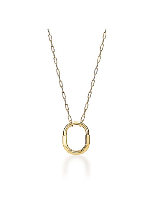 Tiffany & Co. Tiffany Lock Medium ketting van 18 karaat geelgoud 77292 - voorkant 7 undefined