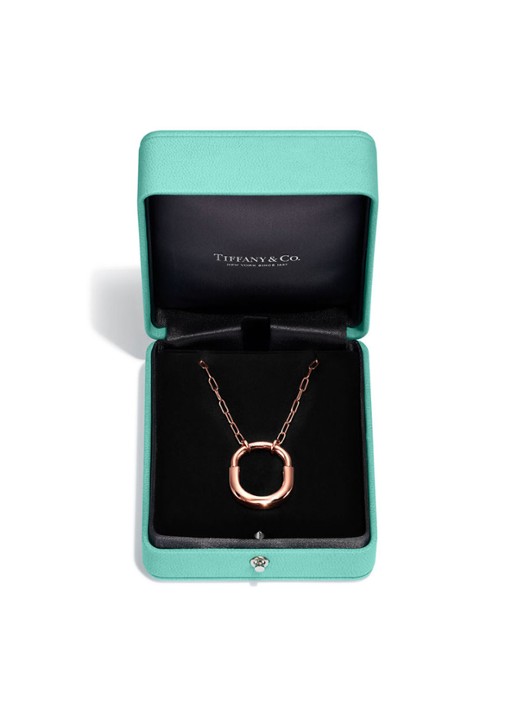 Tiffany & Co. Tiffany Lock Pendant ketting van 18 karaat roségoud, Medium 77291 - detail 4 undefined