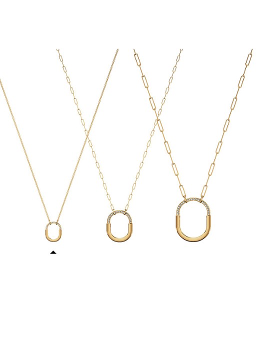 Tiffany & Co. Tiffany Lock Small ketting van 18 karaat geelgoud met diamant 82993 - detail 4 undefined