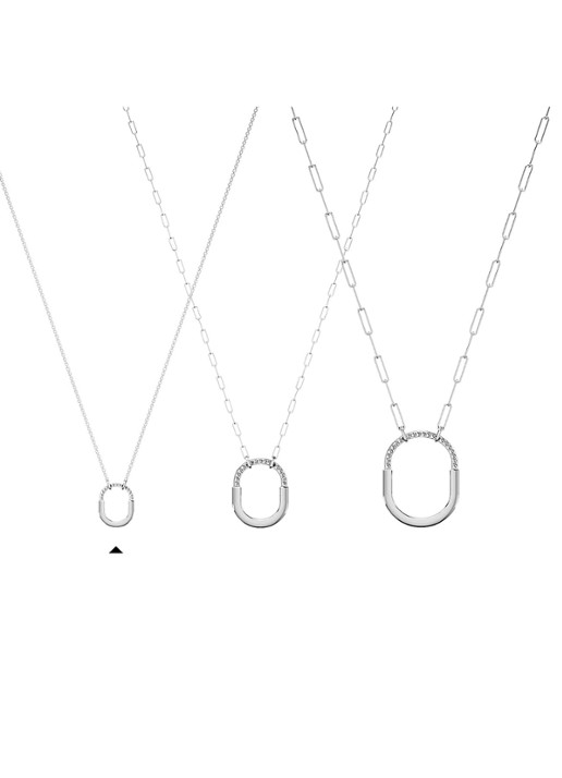 Tiffany & Co. Tiffany Lock Small ketting van 18 karaat witgoud met diamant 82994 - detail 6 undefined