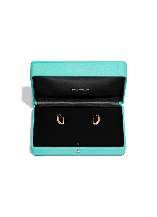 Tiffany & Co. Tiffany Lock Small oorringen van 18 karaat roségoud met diamant 83004 - detail 5 undefined