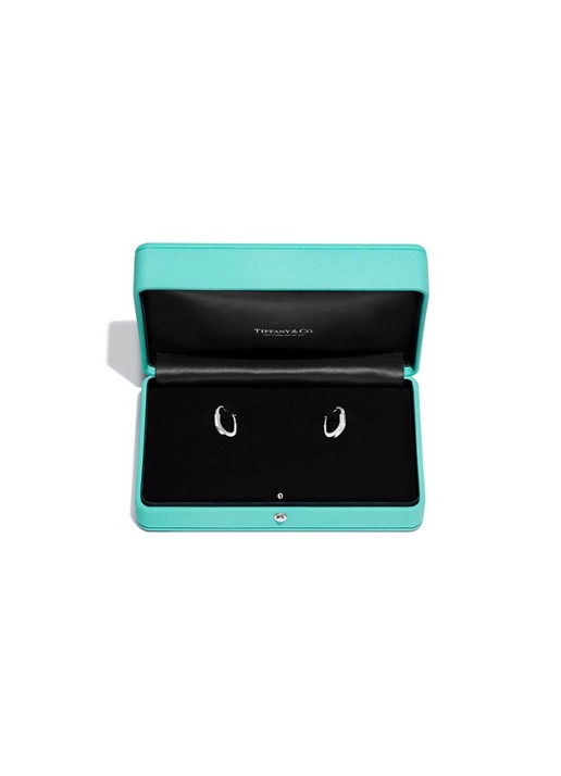 Tiffany & Co. Tiffany Lock Small oorringen van 18 karaat witgoud met diamant 83006 - detail 5 undefined