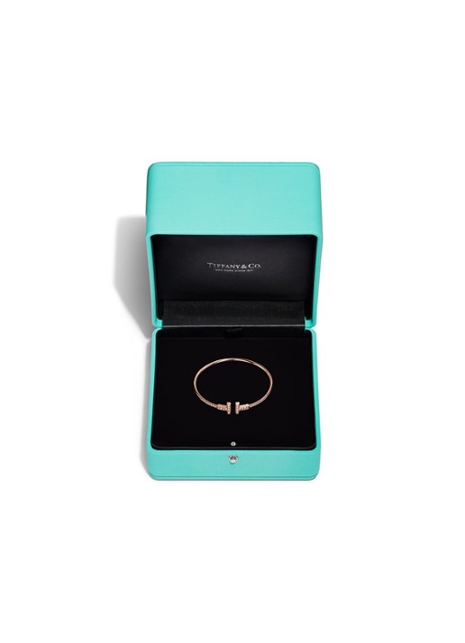 Tiffany & Co. Tiffany T bangle van 18 karaat roségoud met diamant 80874 - detail 5 undefined