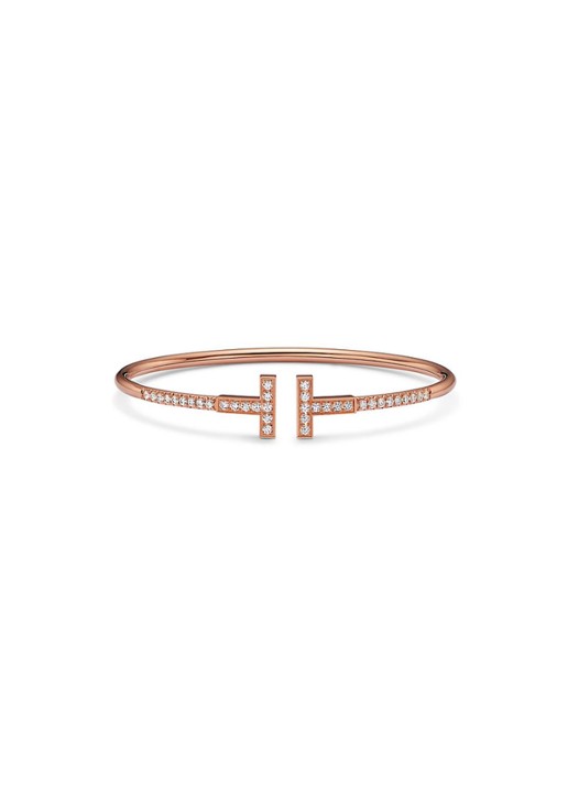 Tiffany & Co. Tiffany T bangle van 18 karaat roségoud met diamant 80874