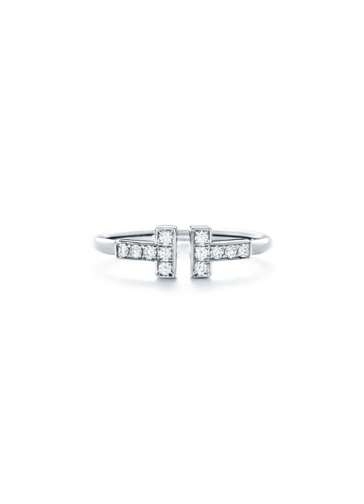 Tiffany & Co. Tiffany T Diamond Wire ring van 18 karaat witgoud met diamant 69837