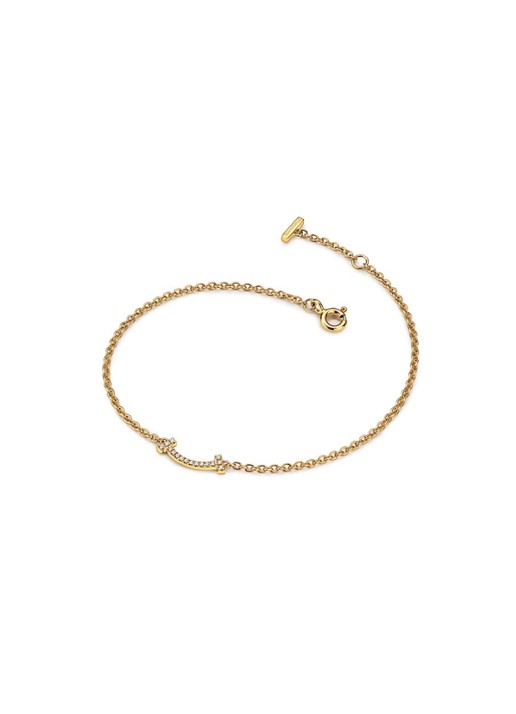 Tiffany & Co. Tiffany T Smile armband van 18 karaat geelgoud met diamant 45080 - voorkant 2 undefined