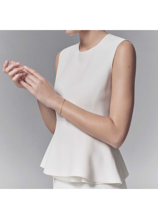 Tiffany & Co. Tiffany T Smile armband van 18 karaat geelgoud met diamant 74017 - achterkant undefined