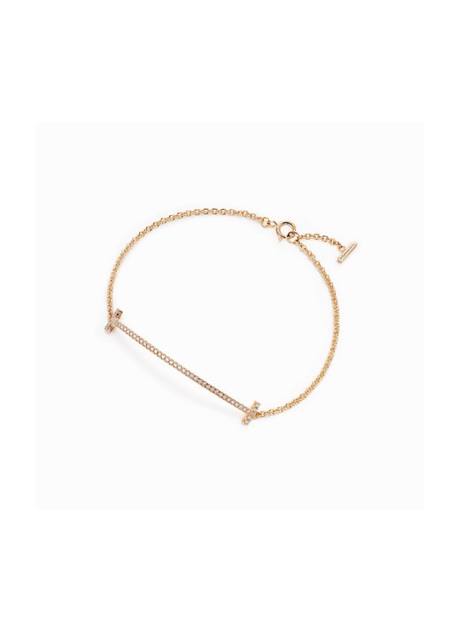 Tiffany & Co. Tiffany T Smile armband van 18 karaat geelgoud met diamant 74017