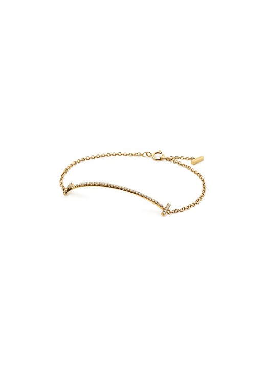 Tiffany & Co. Tiffany T Smile armband van 18 karaat geelgoud met diamant 74017 - voorkant 5 undefined
