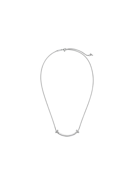 Tiffany & Co. Tiffany T Smile ketting van 18 karaat witgoud met diamant 84618 - detail 3 undefined