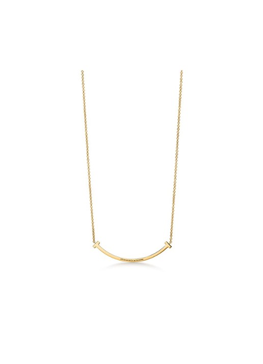 Tiffany & Co. Tiffany T Smile Small ketting van 18 karaat geelgoud met diamant 84611 - voorkant 2 undefined