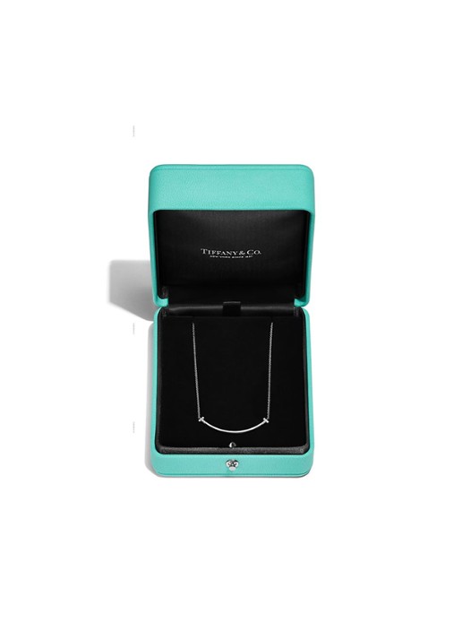 Tiffany & Co. Tiffany T Smile Small ketting van 18 karaat witgoud met diamant 84612 - detail 4 undefined