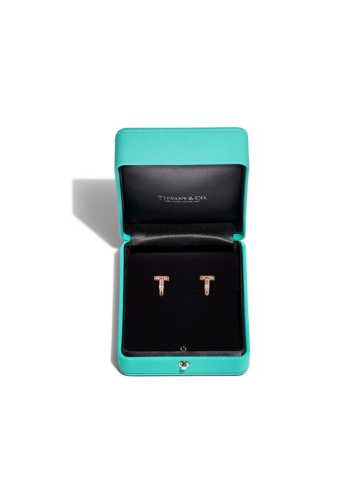 Tiffany & Co. Tiffany T T1 oorringen van 18 karaat roségoud met diamant 81783 - detail 3 undefined