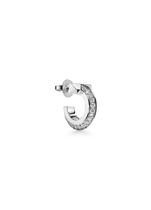 Tiffany & Co. Tiffany T T1 oorringen van 18 karaat witgoud met diamant 28956 - voorkant 4 undefined