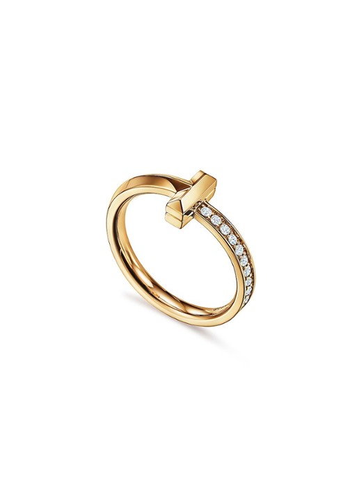 Tiffany & Co. Tiffany T T1 ring van 18 karaat geelgoud met diamant 67939 - voorkant 6 undefined