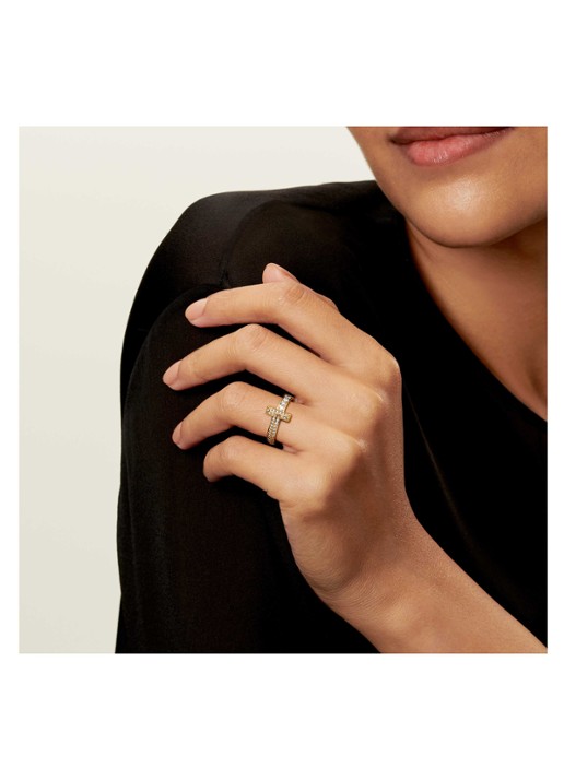 Tiffany & Co. Tiffany T T1 ring van 18 karaat geelgoud met diamant 80886 - achterkant 4 undefined