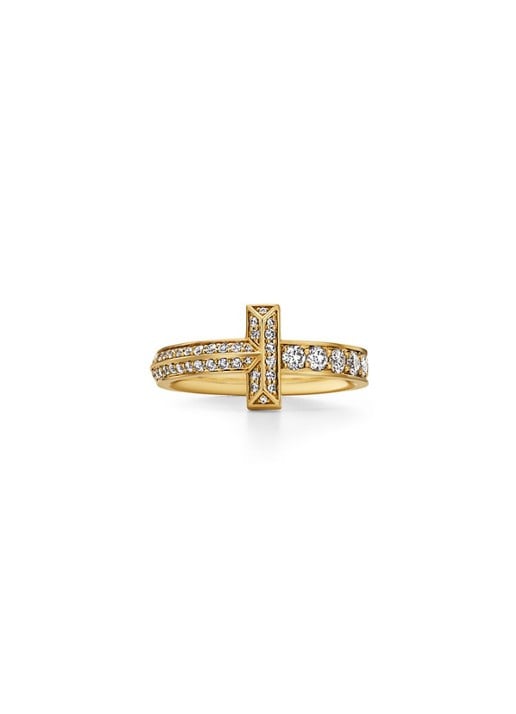Tiffany & Co. Tiffany T T1 ring van 18 karaat geelgoud met diamant 80886