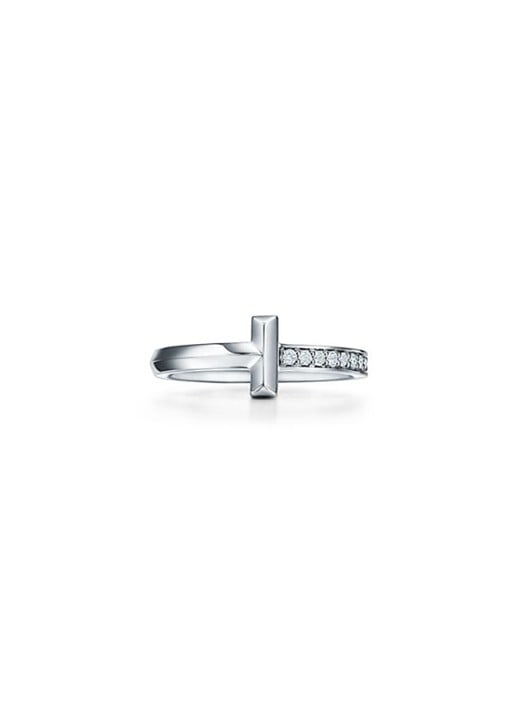 Tiffany & Co. Tiffany T T1 ring van 18 karaat witgoud met diamant 67943