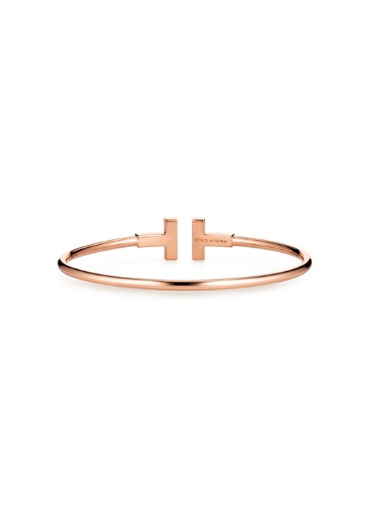 Tiffany & Co. Tiffany T Wire bangle van 18 karaat roségoud met diamant 69753 - detail 5 undefined
