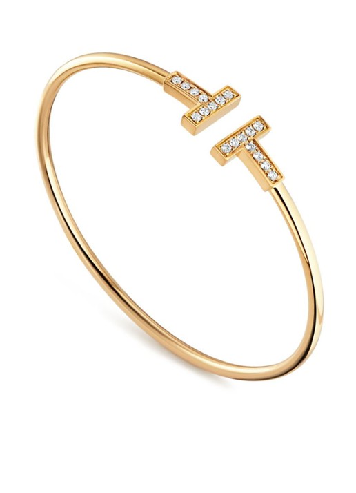 Tiffany & Co. Wire Medium bangle van 18 karaat geelgoud met diamant 69750 - voorkant 4 undefined