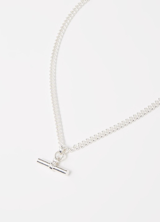 Tilly Sveaas T-Bar schakelketting van zilver - detail 4 zilver