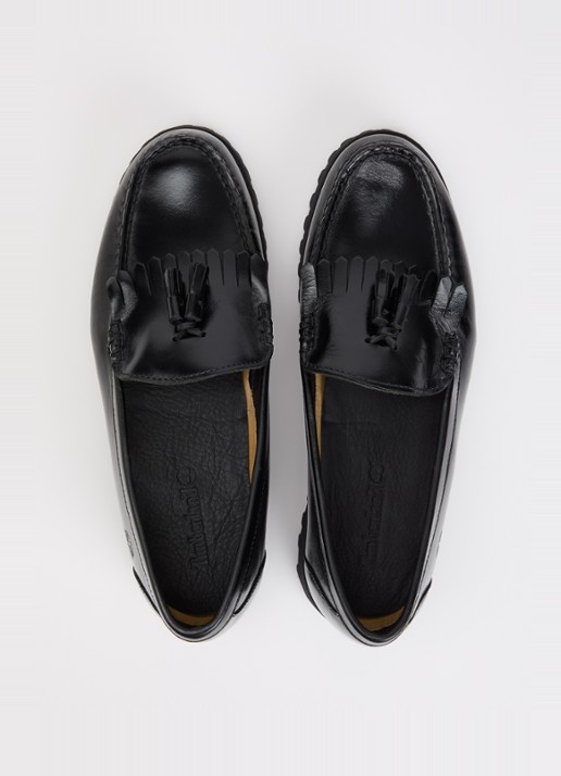 Timberland  Authentic loafer van lakleer met franjes - detail 3 zwart