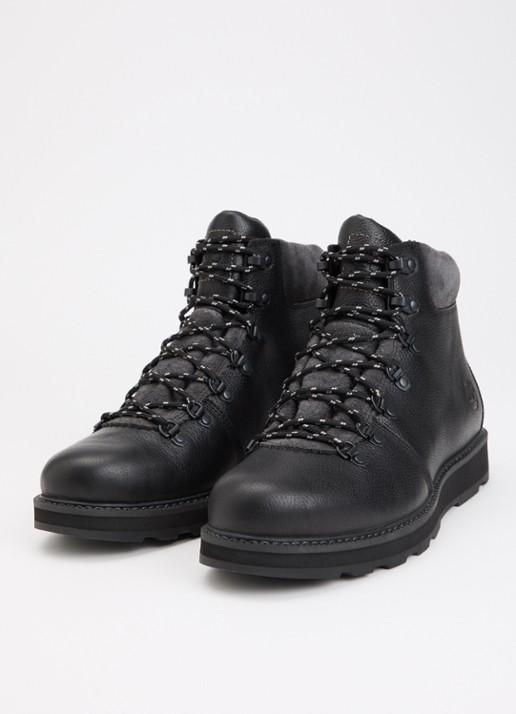 Timberland Britton Mills veterschoen van leer met details van suède - detail zwart