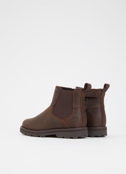 Timberland Courma chelsea boot van leer - achterkant 4 donkerbruin