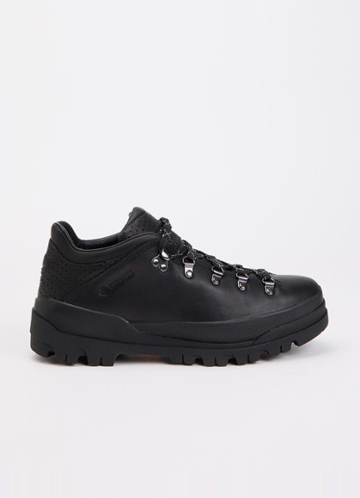 Timberland Low Lace GTX veterschoen van leer - voorkant zwart