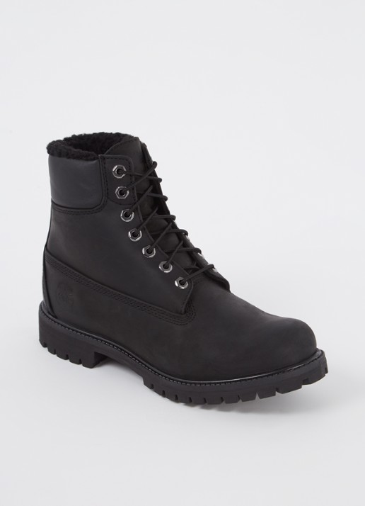 Timberland Premium 6-Inch veterboot van leer - voorkant 2 zwart