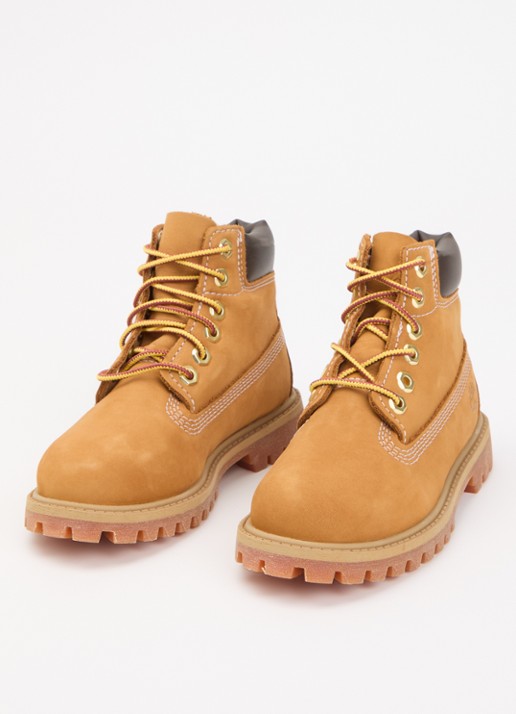 Timberland Premium 6 Inch veterboot van nubuck  - voorkant 9 camel