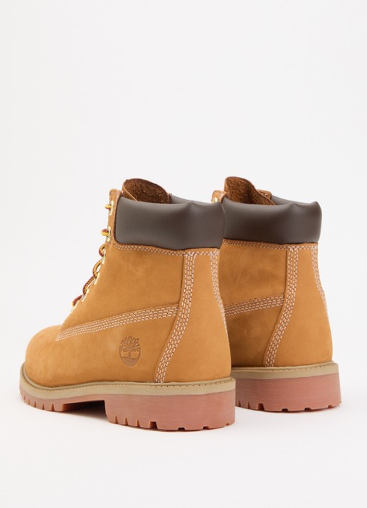 Timberland Veterboot van leer met logo - achterkant 9 camel