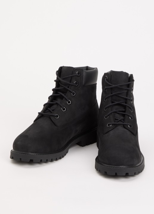 Timberland Veterschoen van leer met logo - detail 3 zwart