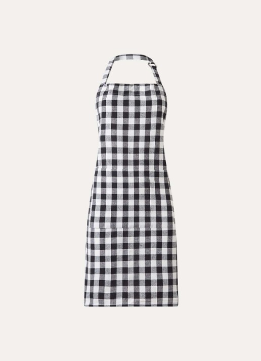 Tiseco Gingham keukenschort van katoen