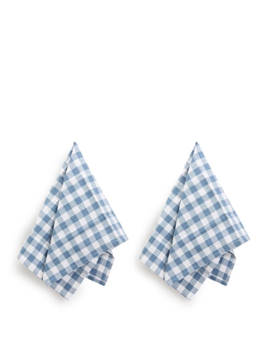 Tiseco Gingham theedoek 50 x 70 cm set van 2