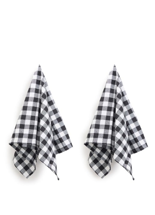 Tiseco Gingham theedoek 70 x 50 cm set van 2