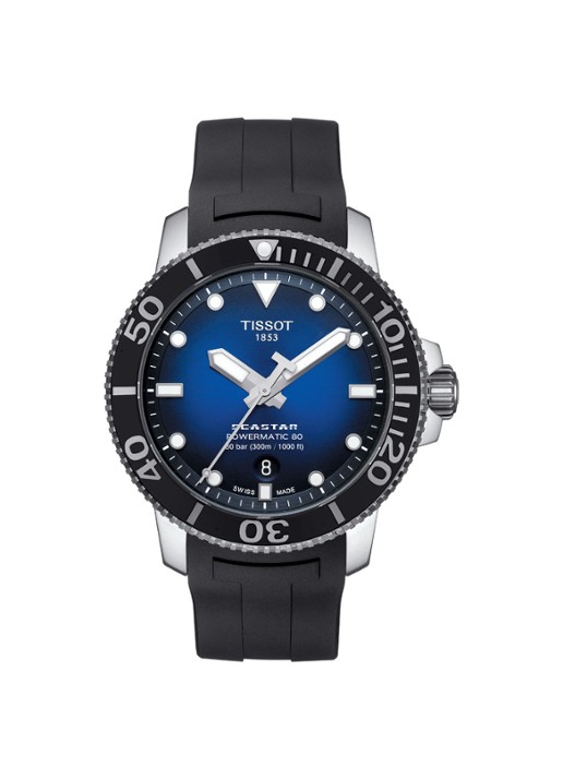 Tissot Seastar Powermatic horloge T1204071704100 - voorkant zwart