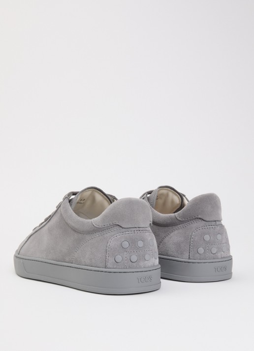 Tod's Allacciata Cassetta sneaker van kalfsleer - achterkant grijs