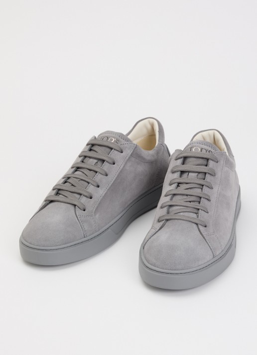 Tod's Allacciata Cassetta sneaker van kalfsleer - detail 2 grijs