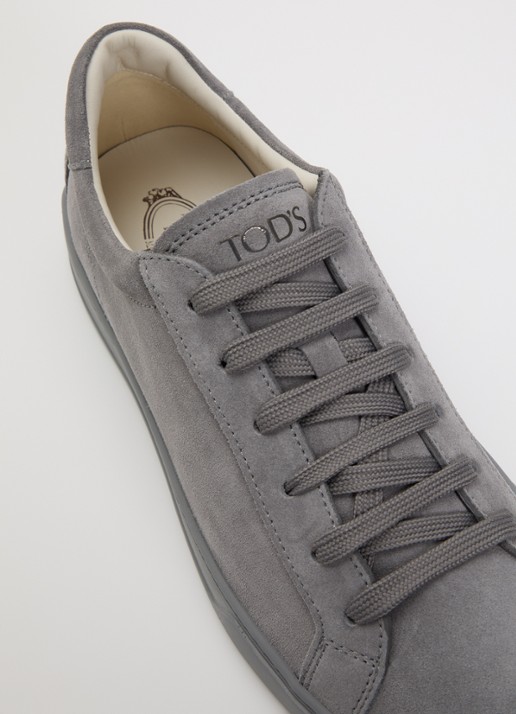 Tod's Allacciata Cassetta sneaker van kalfsleer - detail 5 grijs