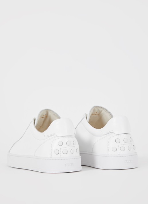 Tod's Cassetta sneaker van kalfsleer - achterkant wit