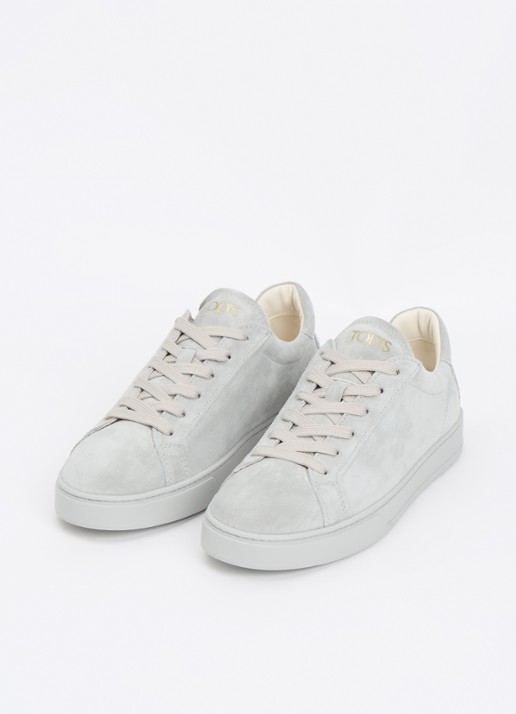 Tod's Cassetta sneaker van kalfssuède - detail 3 grijs