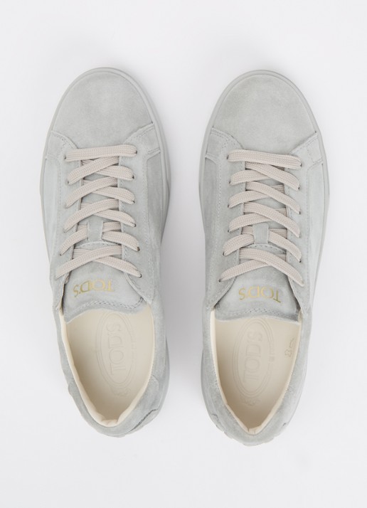 Tod's Cassetta sneaker van kalfssuède - detail 4 grijs